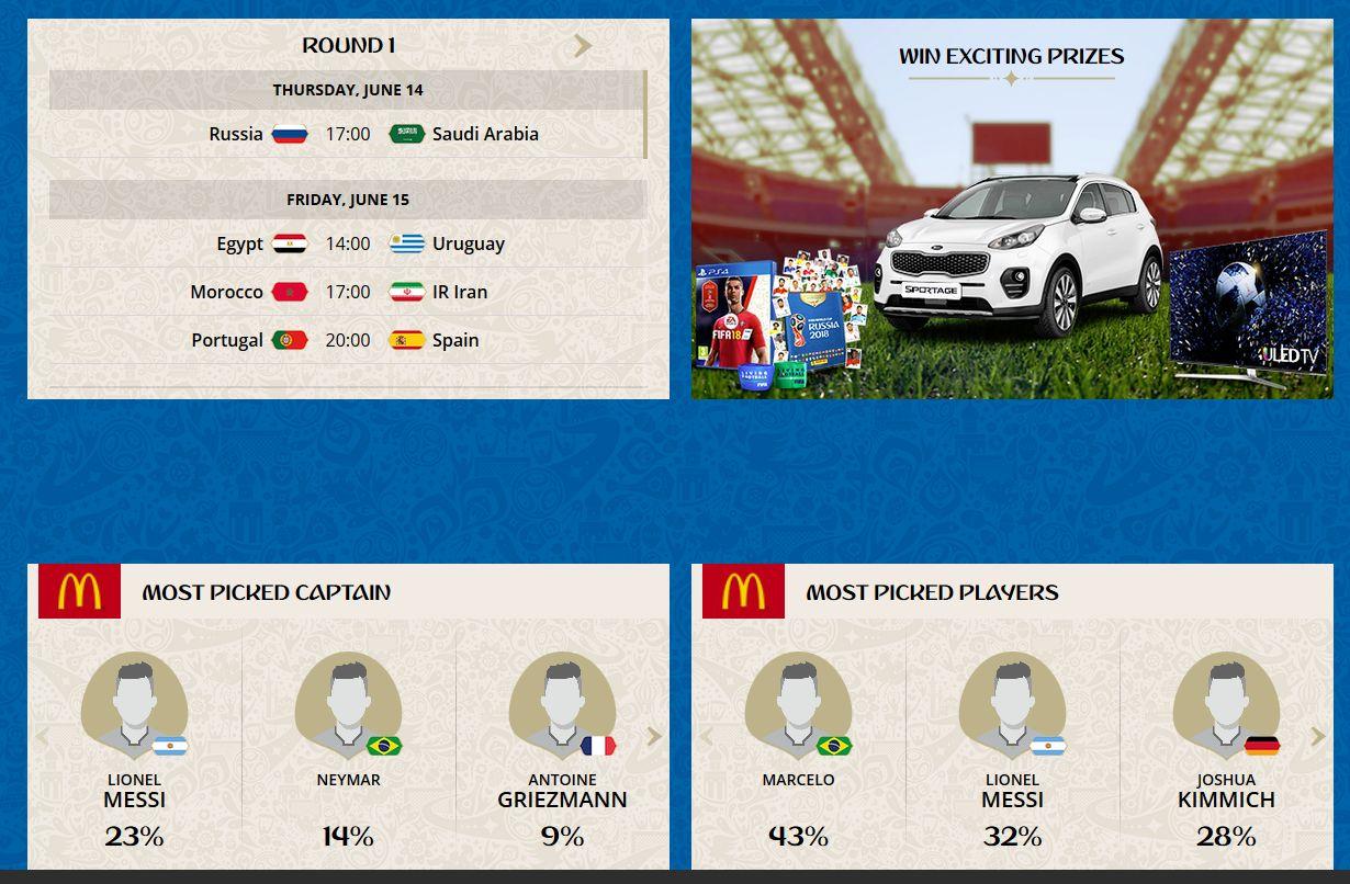 McDonald’s FIFA World Cup™ Fantasy